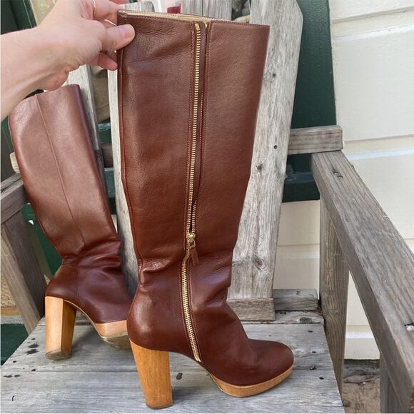 Stella McCartney Knee High Boot Heels in brown EU35.5 - Picture 10 of 13